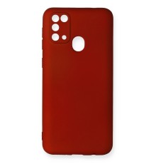 Samsung Galaxy M31 Kılıf First Silikon - Bordo