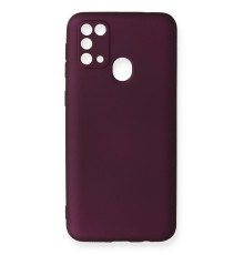 Samsung Galaxy M31 Kılıf First Silikon - Mürdüm