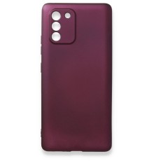 Samsung Galaxy A91 / S10 Lite Kılıf First Silikon - Mürdüm