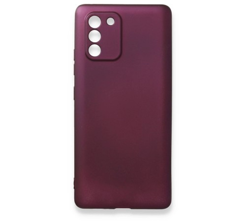 Samsung Galaxy A91 / S10 Lite Kılıf First Silikon - Mürdüm
