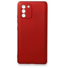 Samsung Galaxy A91 / S10 Lite Kılıf First Silikon - Bordo