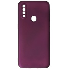 Oppo A31 Kılıf First Silikon - Mürdüm