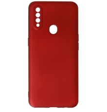 Oppo A31 Kılıf First Silikon - Bordo