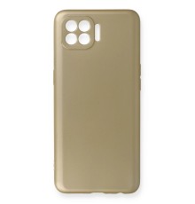 Oppo Reno 4 Lite Kılıf First Silikon - Gold