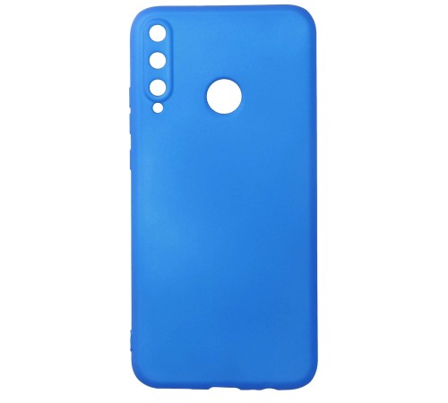 Huawei P40 Lite E Kılıf First Silikon - Mavi