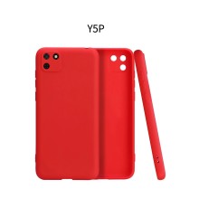 Huawei Y5P Kılıf First Silikon - Kırmızı
