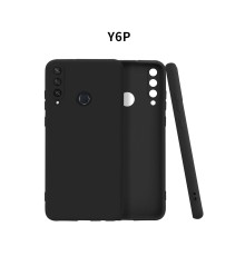 Huawei Y6P Kılıf First Silikon - Siyah