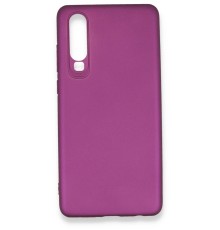 Huawei P30 Kılıf First Silikon - Mürdüm