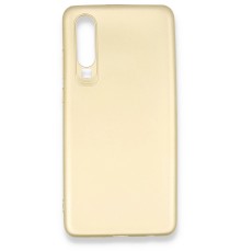 Huawei P30 Kılıf First Silikon - Gold