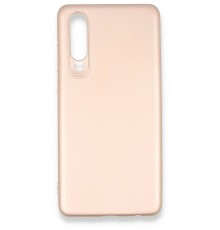 Huawei P30 Kılıf First Silikon - Rose Gold
