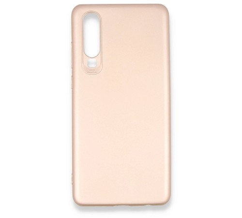 Huawei P30 Kılıf First Silikon - Rose Gold