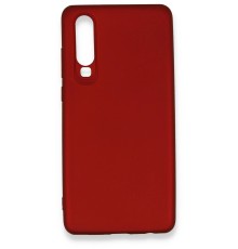 Huawei P30 Kılıf First Silikon - Bordo