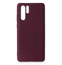 Huawei P30 Pro Kılıf First Silikon - Mürdüm