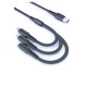 Konfulon DC19 3in1 USB Kablo 1.3M 3A - Siyah