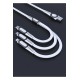 DC19 3in1 USB Kablo 1.3M 3A - Beyaz