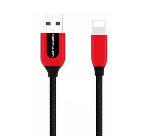 S51 Lightning Kablo iphone Uyumlu 1M 3A - Kırmızı S51 Lightning Kablo iphone Uyumlu 1M 3A - Kırmızı