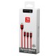 S51 Lightning Kablo iphone Uyumlu 1M 3A - Kırmızı