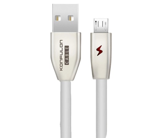 S53 Led Işıklı Micro USB Kablo 1M 3A - Beyaz S53 Led Işıklı Micro USB Kablo 1M 3A - Beyaz
