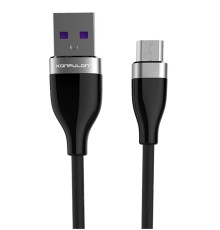 S82 Seramik Uçlu Micro USB Kablo 1M 3.1A - Siyah