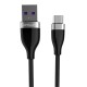 Konfulon S82 Seramik Uçlu Micro USB Kablo 1M 3.1A - Siyah