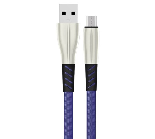 Konfulon S88 Metal Uçlu Micro USB Kablo 1M 2.4A - Mavi Konfulon S88 Metal Uçlu Micro USB Kablo 1M 2.4A - Mavi