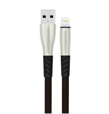 S89 Metal Uçlu Lightning Kablo iphone Uyumlu 1M 2.4A - Siyah