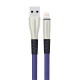 Konfulon S89 Metal Uçlu Lightning Kablo iphone Uyumlu 1M 2.4A - Mavi