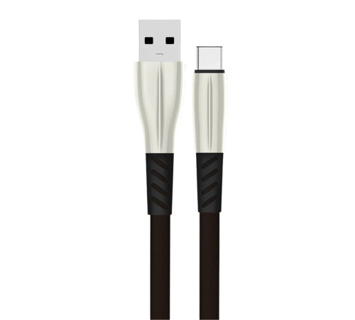 Konfulon S90 Metal Uçlu Type-C Kablo 1M 2.4A - Siyah Konfulon S90 Metal Uçlu Type-C Kablo 1M 2.4A - Siyah