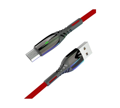 Konfulon S91 Ledli Micro USB Kablo 1M 2.4A - Kırmızı Konfulon S91 Ledli Micro USB Kablo 1M 2.4A - Kırmızı