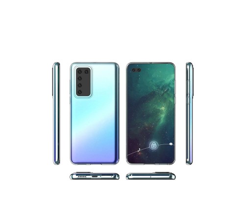 Huawei P40 Kılıf Lüx Şeffaf Silikon - Şeffaf Huawei P40 Kılıf Lüx Şeffaf Silikon - Şeffaf