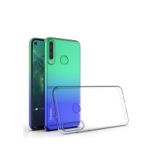 Huawei Y6P Kılıf Lüx Şeffaf Silikon - Şeffaf