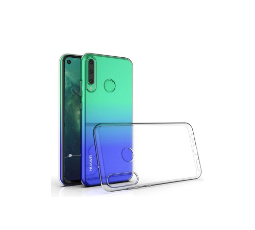 Huawei Y6P Kılıf Lüx Şeffaf Silikon - Şeffaf