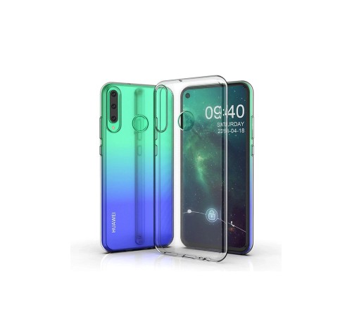 Huawei Y6P Kılıf Lüx Şeffaf Silikon - Şeffaf