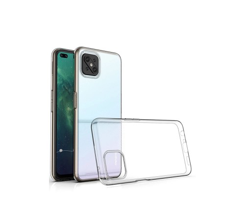 Oppo Reno 4 Lite Kılıf Lüx Şeffaf Silikon - Şeffaf