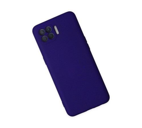 Oppo Reno 4 Lite Kılıf Nano içi Kadife Silikon - Mor Oppo Reno 4 Lite Kılıf Nano içi Kadife Silikon - Mor