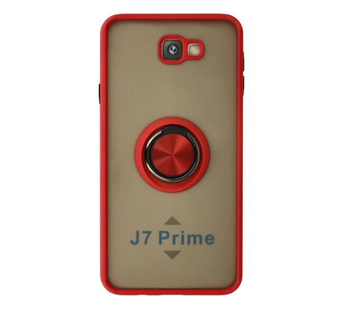 Samsung Galaxy J7 Prime Kılıf Montreal Yüzüklü Silikon Kapak - Kırmızı Samsung Galaxy J7 Prime Kılıf Montreal Yüzüklü Silikon Kapak - Kırmızı