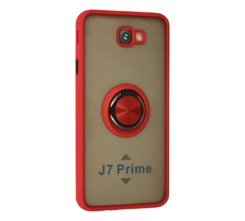 Samsung Galaxy J7 Prime Kılıf Montreal Yüzüklü Silikon Kapak - Kırmızı Samsung Galaxy J7 Prime Kılıf Montreal Yüzüklü Silikon Kapak - Kırmızı