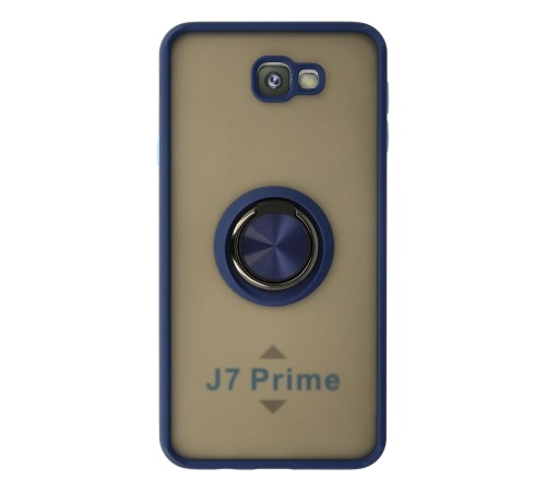 Samsung Galaxy J7 Prime Kılıf Montreal Yüzüklü Silikon Kapak - Lacivert Samsung Galaxy J7 Prime Kılıf Montreal Yüzüklü Silikon Kapak - Lacivert