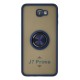 Samsung Galaxy J7 Prime Kılıf Montreal Yüzüklü Silikon Kapak - Lacivert