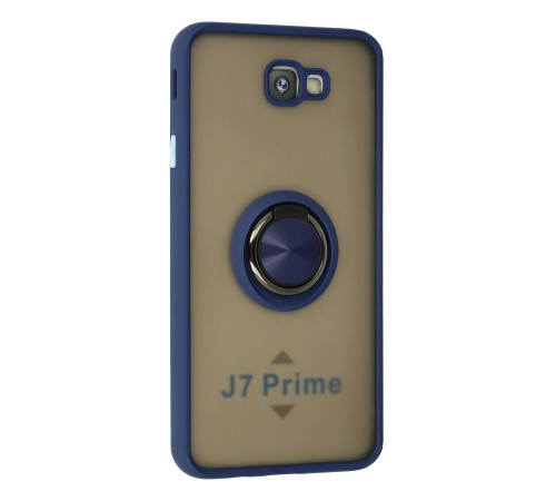 Samsung Galaxy J7 Prime Kılıf Montreal Yüzüklü Silikon Kapak - Lacivert Samsung Galaxy J7 Prime Kılıf Montreal Yüzüklü Silikon Kapak - Lacivert