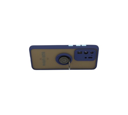 Samsung Galaxy S20 Ultra Kılıf Montreal Yüzüklü Silikon Kapak - Lacivert Samsung Galaxy S20 Ultra Kılıf Montreal Yüzüklü Silikon Kapak - Lacivert