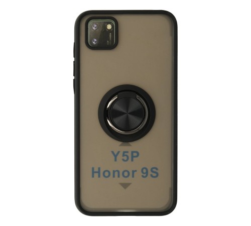 Huawei Y5P Kılıf Montreal Yüzüklü Silikon Kapak - Siyah Huawei Y5P Kılıf Montreal Yüzüklü Silikon Kapak - Siyah