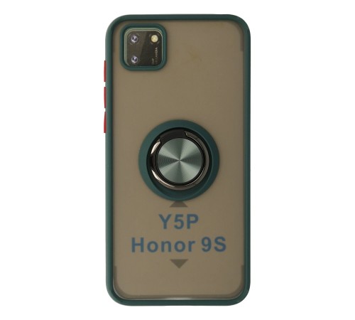 Huawei Y5P Kılıf Montreal Yüzüklü Silikon Kapak - Yeşil Huawei Y5P Kılıf Montreal Yüzüklü Silikon Kapak - Yeşil