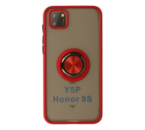 Huawei Y5P Kılıf Montreal Yüzüklü Silikon Kapak - Kırmızı Huawei Y5P Kılıf Montreal Yüzüklü Silikon Kapak - Kırmızı