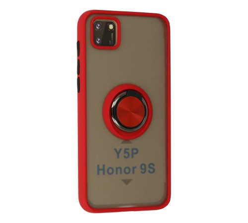 Huawei Y5P Kılıf Montreal Yüzüklü Silikon Kapak - Kırmızı Huawei Y5P Kılıf Montreal Yüzüklü Silikon Kapak - Kırmızı