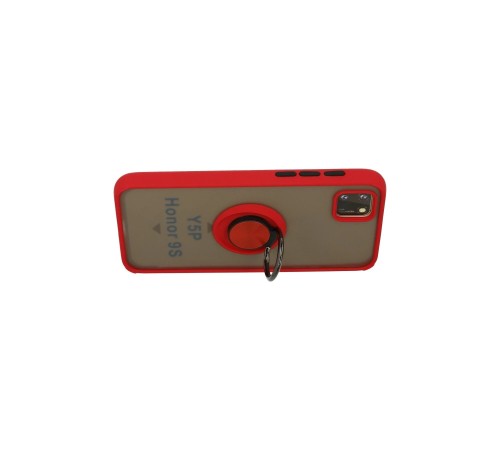Huawei Y5P Kılıf Montreal Yüzüklü Silikon Kapak - Kırmızı Huawei Y5P Kılıf Montreal Yüzüklü Silikon Kapak - Kırmızı