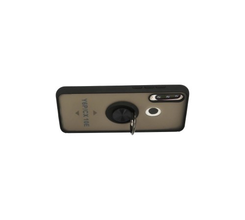 Huawei Y6P Kılıf Montreal Yüzüklü Silikon Kapak - Siyah Huawei Y6P Kılıf Montreal Yüzüklü Silikon Kapak - Siyah