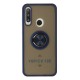 Huawei Y6P Kılıf Montreal Yüzüklü Silikon Kapak - Lacivert