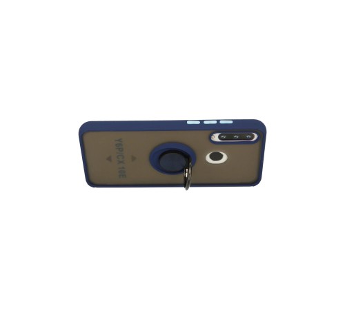 Huawei Y6P Kılıf Montreal Yüzüklü Silikon Kapak - Lacivert Huawei Y6P Kılıf Montreal Yüzüklü Silikon Kapak - Lacivert