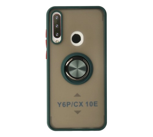 Huawei Y6P Kılıf Montreal Yüzüklü Silikon Kapak - Yeşil Huawei Y6P Kılıf Montreal Yüzüklü Silikon Kapak - Yeşil